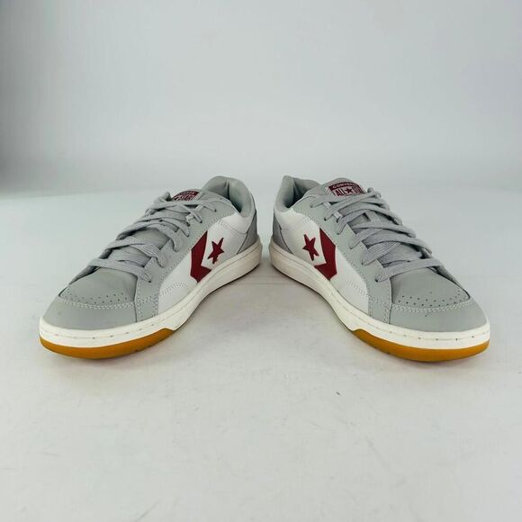 Converse Pro Blaze Classic Leather Suede Shoes US 9 Mens Gray Low Top Sneakers - Picture 3 of 15